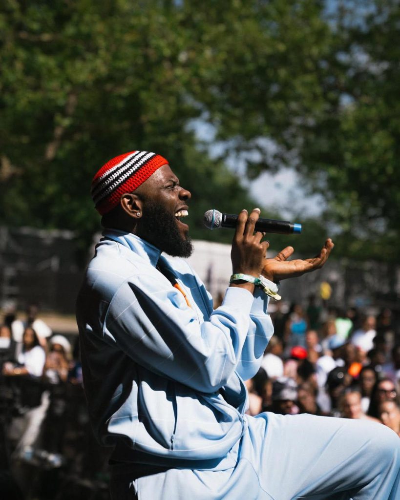 Odumodublvck performing at Wireless Festival 2025