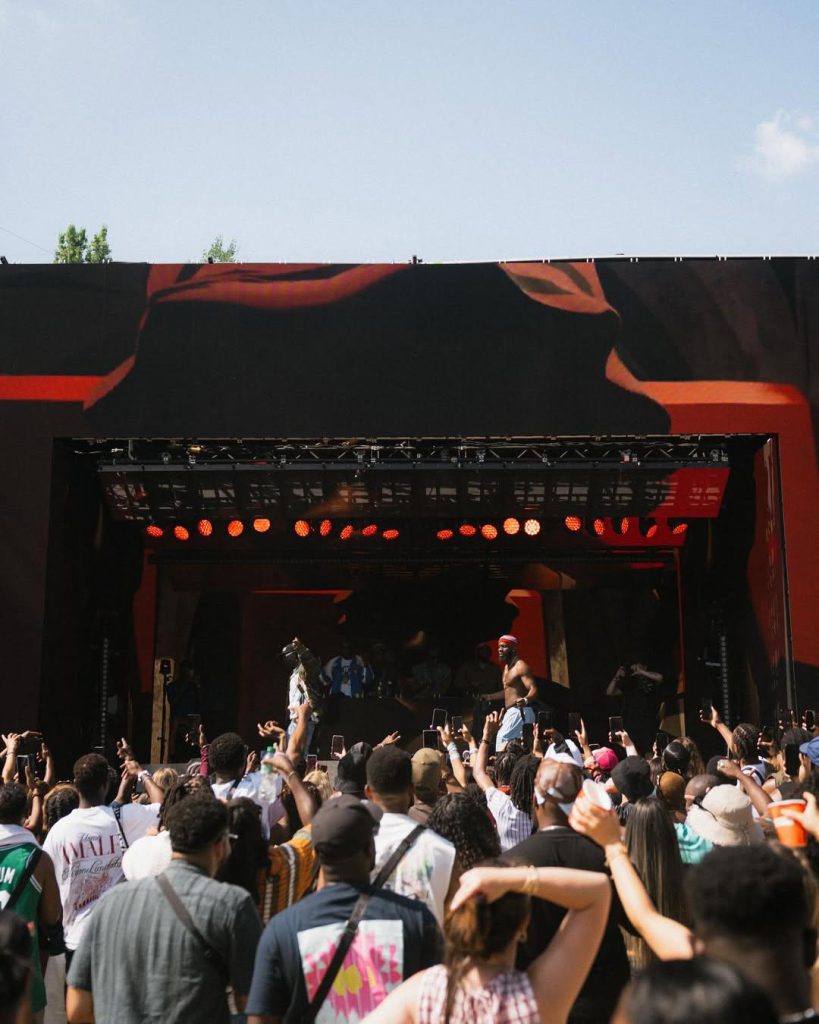 Odumodublvck performing at Wireless Festival 2025